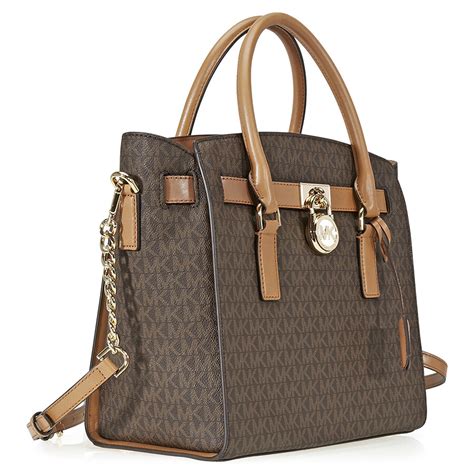 michael kors large hamilton satchel brown|Michael Kors Hamilton large tote.